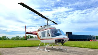 (4K) Bell 206B Helicopter Startup & Takeoff