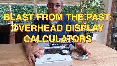Putting a calculator on a overhead display projector - Erix Collectables #78