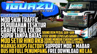 RILIS MOD OBB REAL SOUND STJ IGUAZU V3.5 MARKAS KKPS FACTORY 100633/200633 SUPPORT MOD || BUSSID
