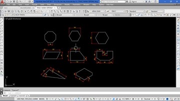 Thực hành vẽ AutoCAD 2D từ  cơ bản đến nâng cao | Bài tập 1