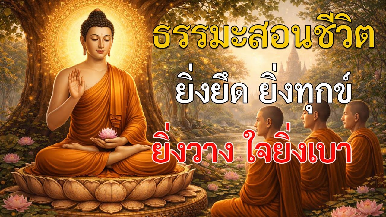 ยิ่งยึด ยิ่งทุกข์ ยิ่งวาง ใจยิ่งเบา | ธรรมะสอนชีวิต ฟังยาวก่อนนอน