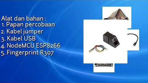 sensor fingerprint r307 untuk kunci pintu berbasis IoT menggunakan NodeMCu