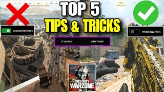 WARZONE MOBILE TOP 5 PRO TIPS AND TRICKS 🔥 ULTRA HD GRAPHICS GAMEPLAY