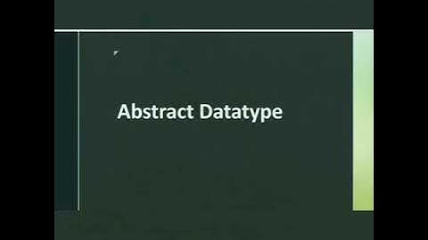 Abstract Datatype 12th CS Chapter-2 Part-2