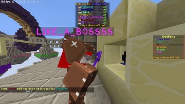 LIKE_A_BOSSSS Fly Hacking on CubeCraft Eggwars