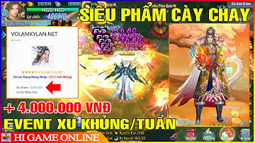 VLTK Mobile Lậu Siêu Xịn - Tạo TK Có Ngay 4M Xu, Event  Khủng 4Triệu Xu & Full Mốc Nạp | Jx Kỳ Lân