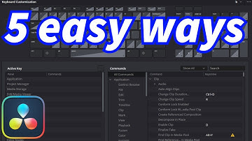 5 easy keyboard shortcuts for beginners in Davinci resolve