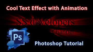 Photoshop Cs6 Tutorial - How To Create a Cool Text Effect with Animation