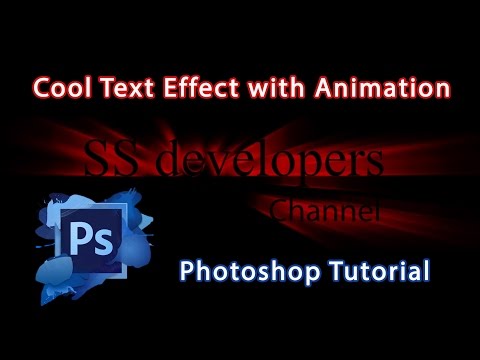 Photoshop Cs Tutorial - How To Create a Cool Text Effect with Animation
