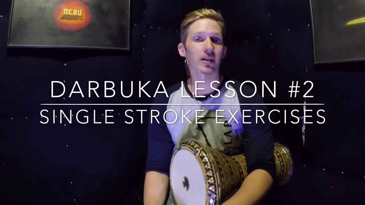 Darbuka Tutorial  2 single strokes EASY
