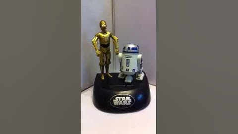 Star Wars C-3PO R2-D2 Action Talking Bank with Music