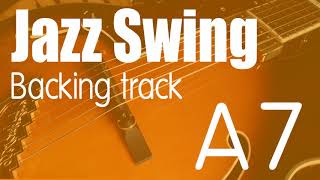 Dominant 7 Jazz Backing Track | A7 | 125 BPM chords