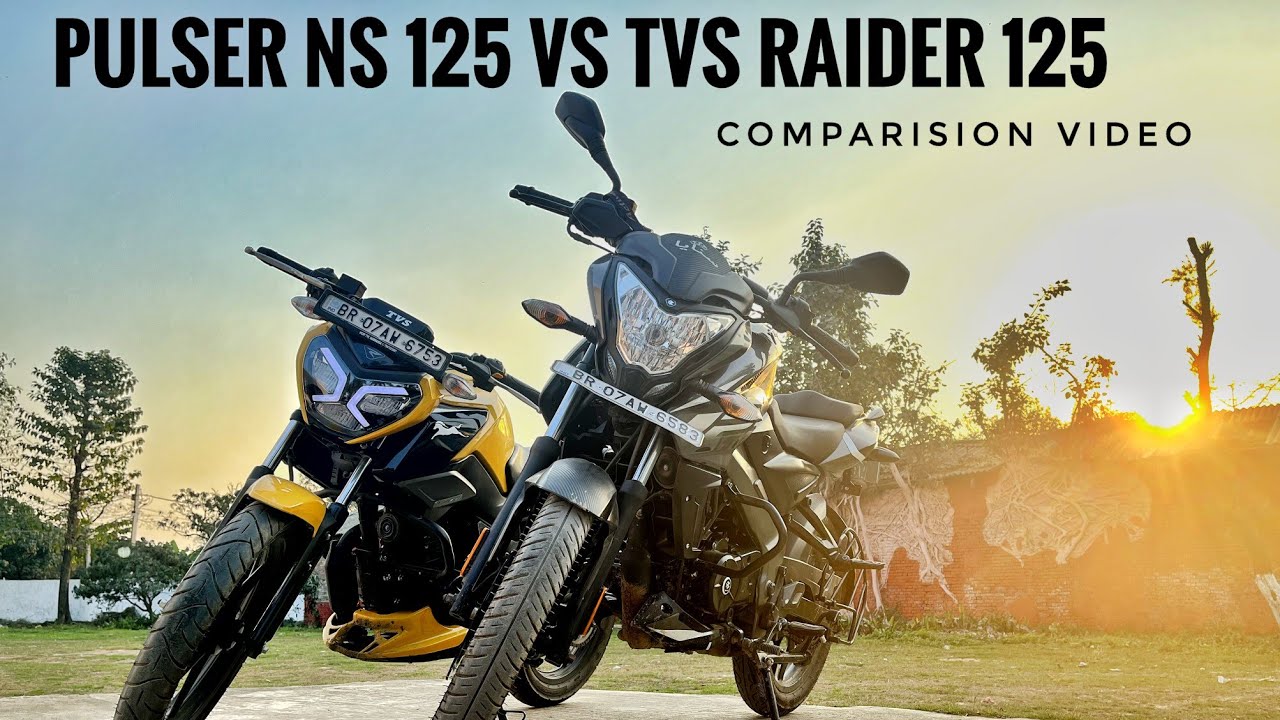 bajaj pulser ns 125 vs tvs raider 125 | full comparision | video |best 125cc bike in india🇮🇳