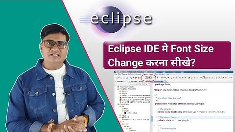 How to change font size in Eclipse for Java text editors | How to Change Font Size in Eclipse