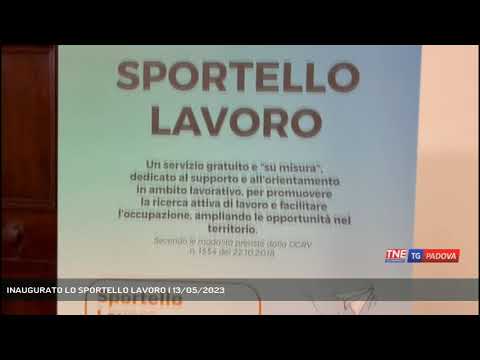 INAUGURATO LO SPORTELLO LAVORO | 13/05/2023