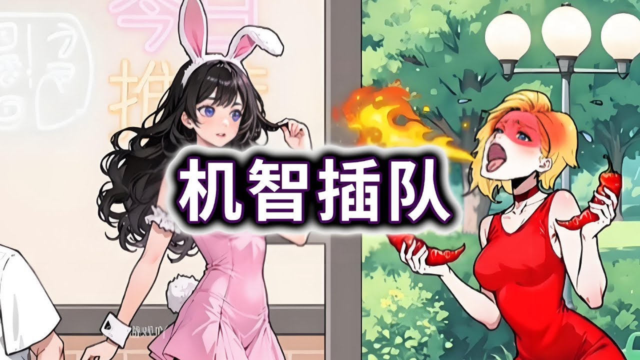 机智插队，帮小姐姐插队买奶茶#小游戏#脑洞大开【妮可游戏丫】