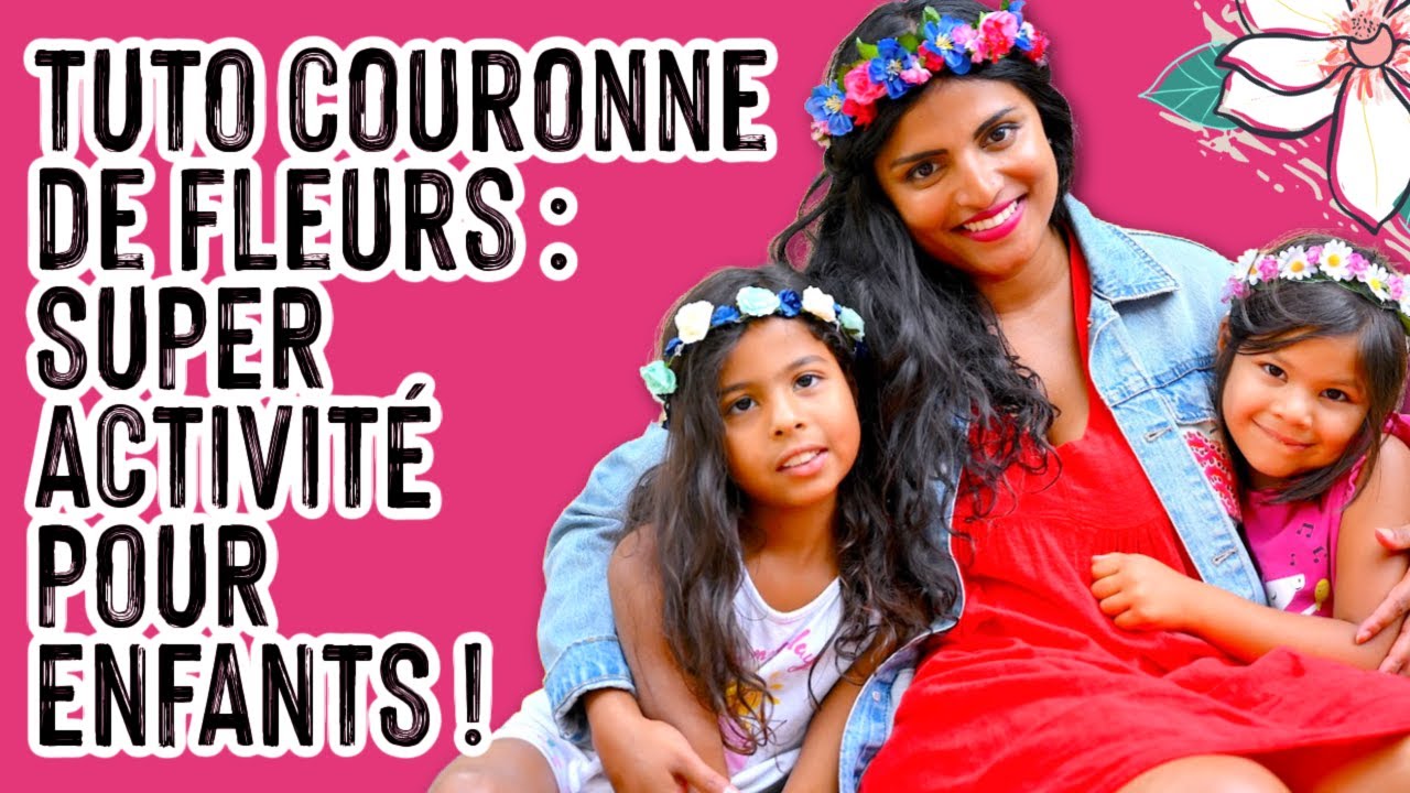 DIY enfant Couronne fleurie papier - Céline Lunakim