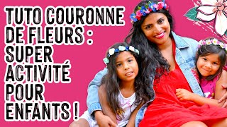 Comment fabriquer une COURONNE DE FLEURS : une idée d’activité à faire avec les enfants🌸🌷🏵️ screenshot 2