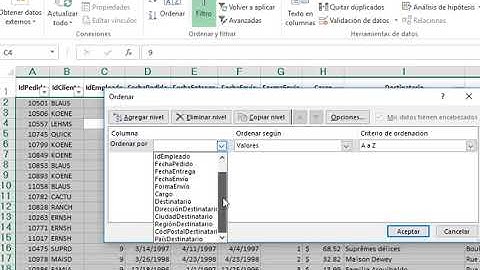 Excel Intermedio Avanzado Clase 1.9 - Ordenar por varios Criterios.