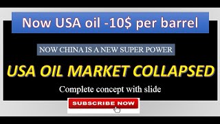 USA crude oil market collapsed (below $ 0 per barrel)