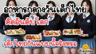 เด็กไทยกินแบบนี้หรอเนี่ย ต่างชาติจัดอันดับอาหารกลางวันโรงเรียนทั่วโลก  :วิถีกล้วยทอด