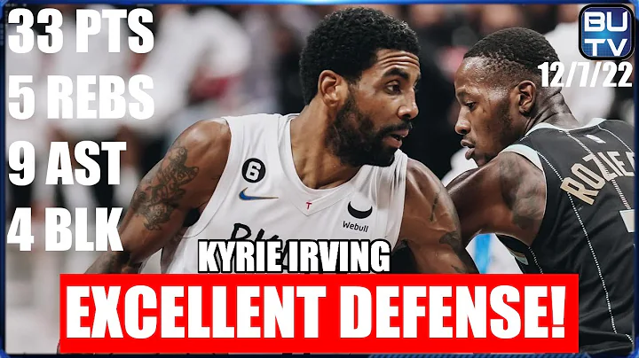 Kyrie Irving Dazzles Vs Hornets Highlights! | 33 PTS/5 REBS/9 AST/4 BLK | 12.7.22 | 【日本語字幕】