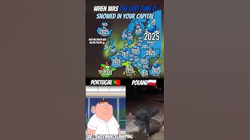 When Was The Last Time It Snowed In Your Capital🌨️? #mapping #map #shorts #popular #fyp