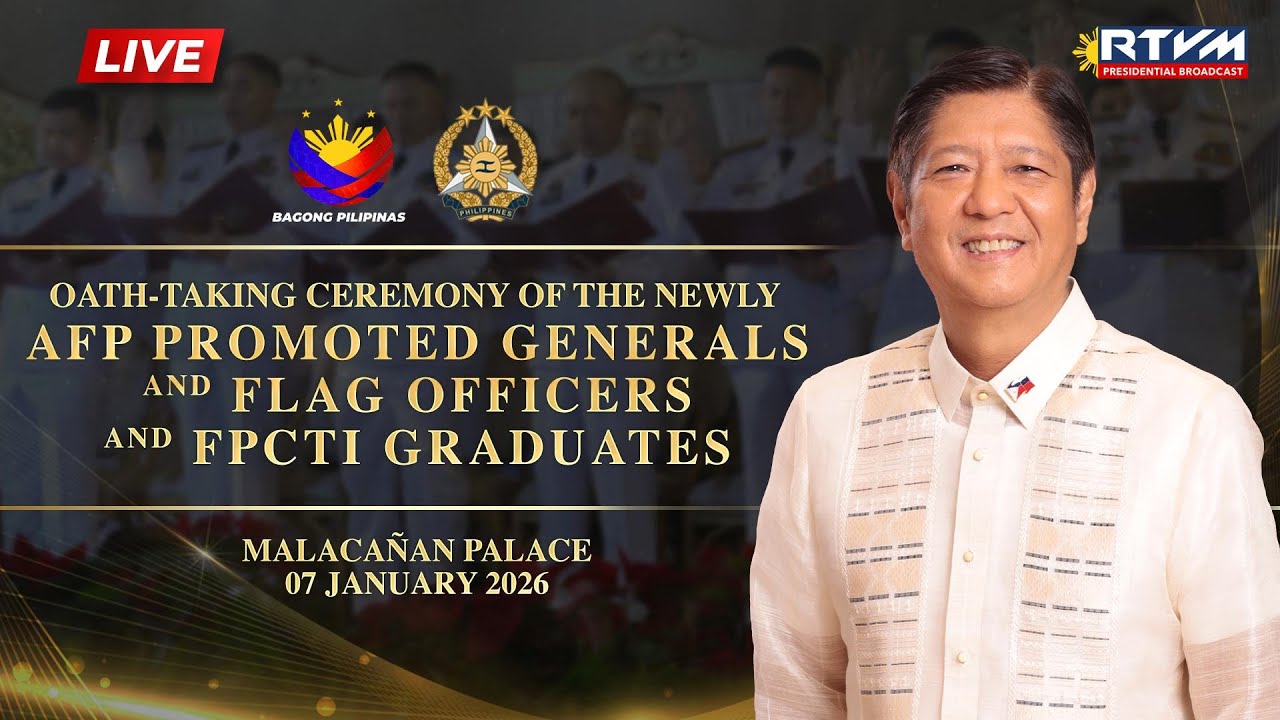 Oath-taking Ceremony of the Newly Promoted AFP Generals & Flag Officers and FPCTI Graduate
