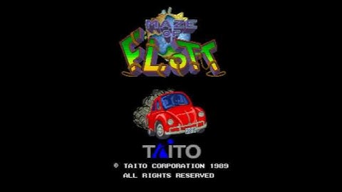 Maze of Flott Japan MAME Gameplay video Snapshot -Rom name mofflott-