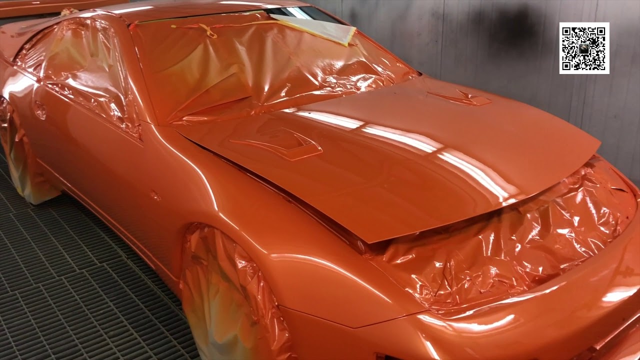 300ZX tranfromed to Lamborghini Arancio Borealis Pearl