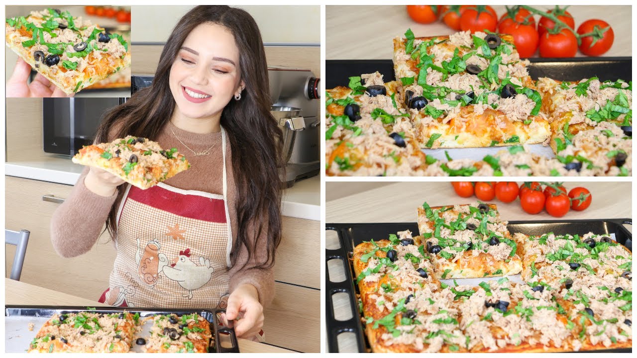 بيتزا مشخشخة بحجم عائلي سهلة التحضير مع أسرار نجاح العجينة والصلصة🍕