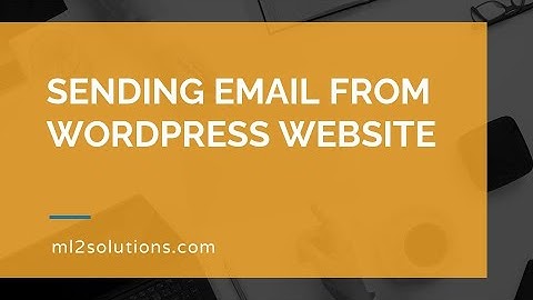 Sending email from WordPress website