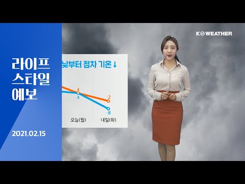 [날씨] 2월 15일_오늘(월) 낮부터 점차 추워져…탁한 공기 질