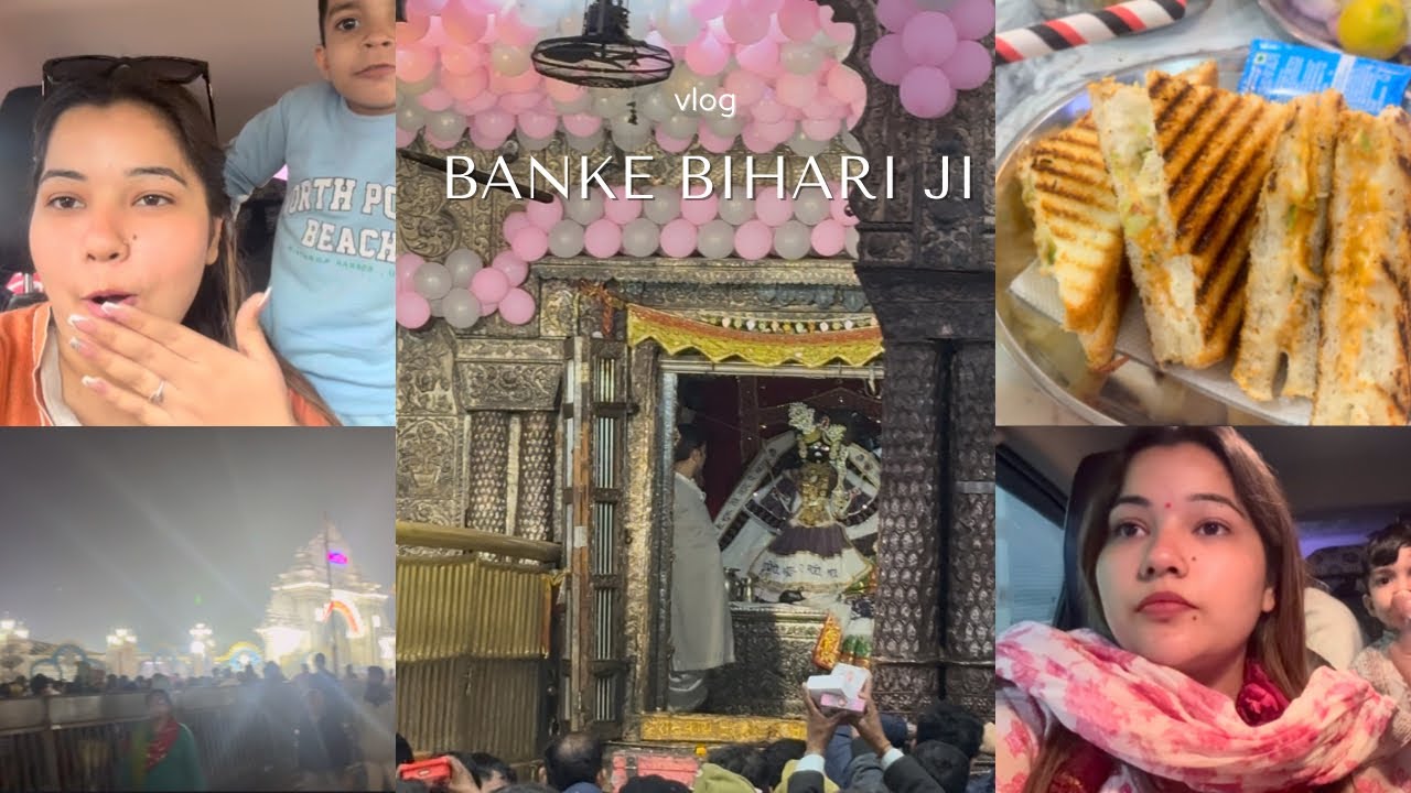 DAY-11/30 || TRIP TO VRINDAVAN || ITNI BHEED ||BANKE BIHARI JI ||WAPIS GHAR??