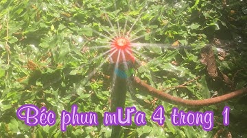 ✅Béc tưới phun mưa 360 độ có van và cây cắm 15cm