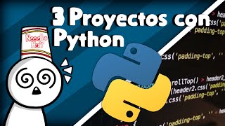 3 proyectos fáciles con Python 🐍 || Código fuente en la descripción || Noodle Dev