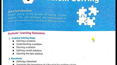 Chapter 1 Problem Solving (part 2)— 9th class 2020 Gujranwala Board