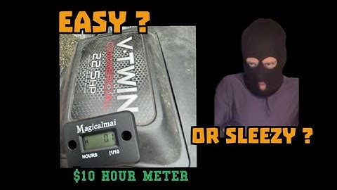 Zero Turn Hour Meter Installation-TORO TIMECUTTER