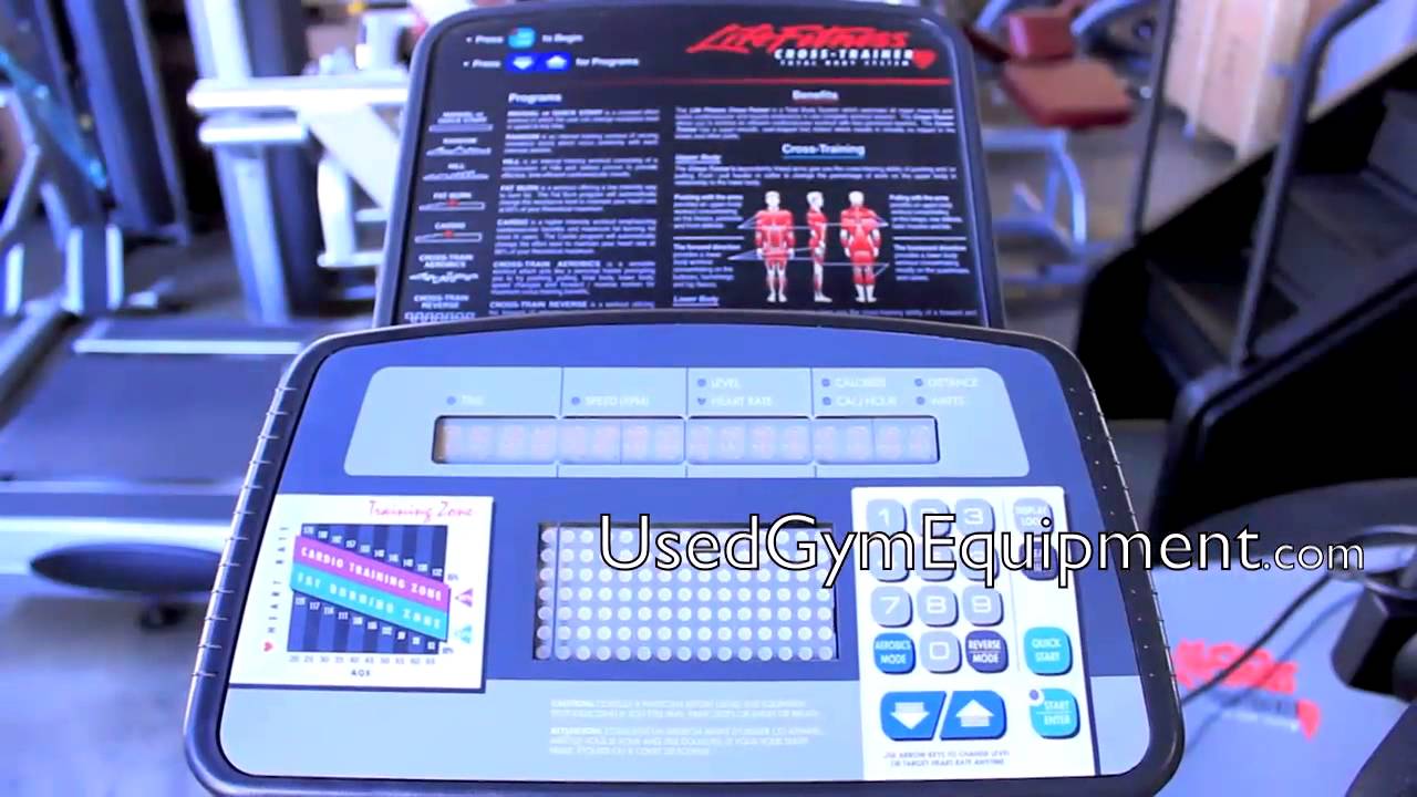 Life Fitness 9500 Front Drive Crosstrainer Elliptical - YouTube