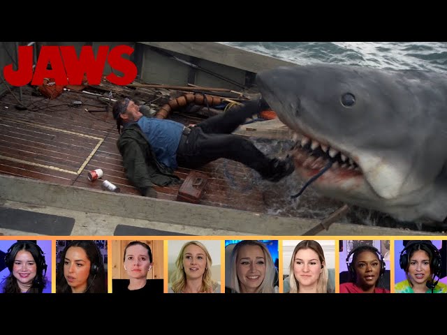 Reactors Reacting to QUINT'S DEATH | Jaws (1975) - YouTube