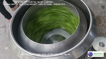 Máy ly tâm tách nước rau, làm khô rau - Điện Cơ Xanh - 0984467870