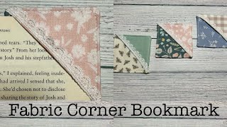 How to sew a Fabric Corner Bookmark Tutorial | Beginner Friendly Sewing | Fast and Easy