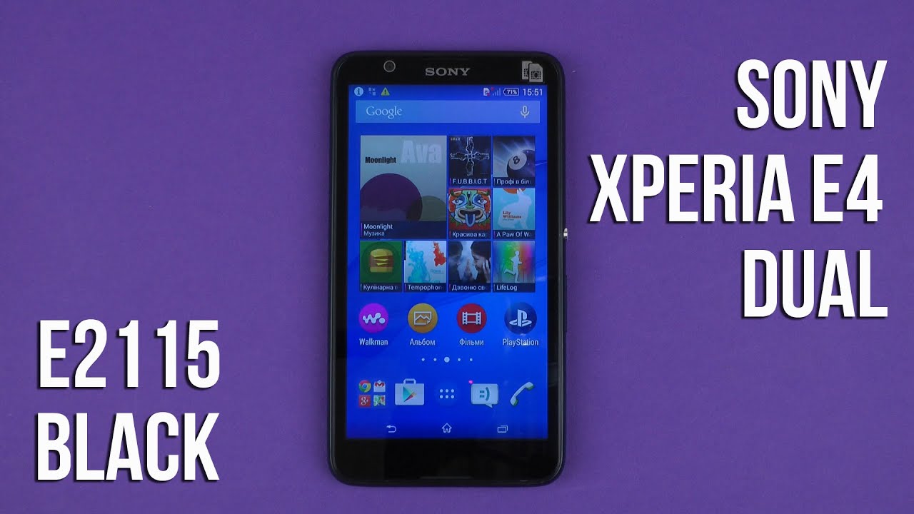 Sony Xperia E4 Dual E2114, E2115, E2124 Dati tecnici di telefono