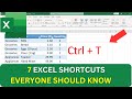 7 Excel Shortcuts EVERYONE Should Know (Boost Your Skills)