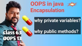 Java Object Oriented Programming System- class 13- Encapsulation in Java explained  in detail
