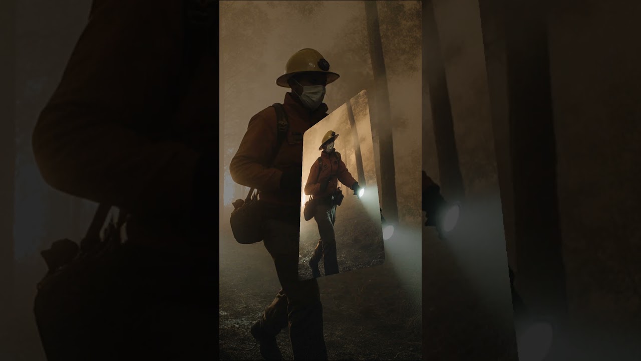 Спасатели вытащили семью белок из горящего леса.