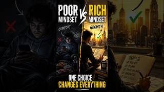 Poor vs Rich Mindset — One Choice Changes Everything #shorts #mindset