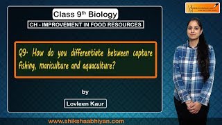 Q9 How do you differentiate between capture fishing, mariculture & aquaculture?