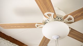 52" White Harbor Breeze Classic Ceiling Fan With Monte Carlo Light Kit