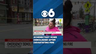 Apartment building demolished after devastating fire